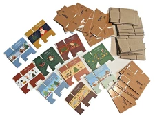 Dollhouse shipping boxes-1 Christmas, 2 amazon, 2 unspecified-5PCS Random boxes