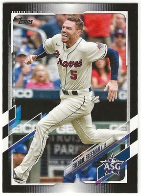 2021 Topps Update FREDDIE FREEMAN Insert ALL-STAR GAME BLACK Parallel Card #/299