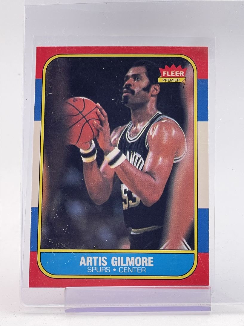 ARTIS GILMORE 1986-87 FLEER PREMIER BASKETBALL SPURS #37 Q6737