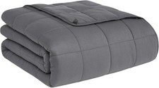 Weighted Blanket 15 lbs, 60  x80  , gray for adults year-round