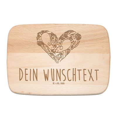 Schneidebrett personalisiert Mäuse Herz - Personalisierte Geschenke für Immer