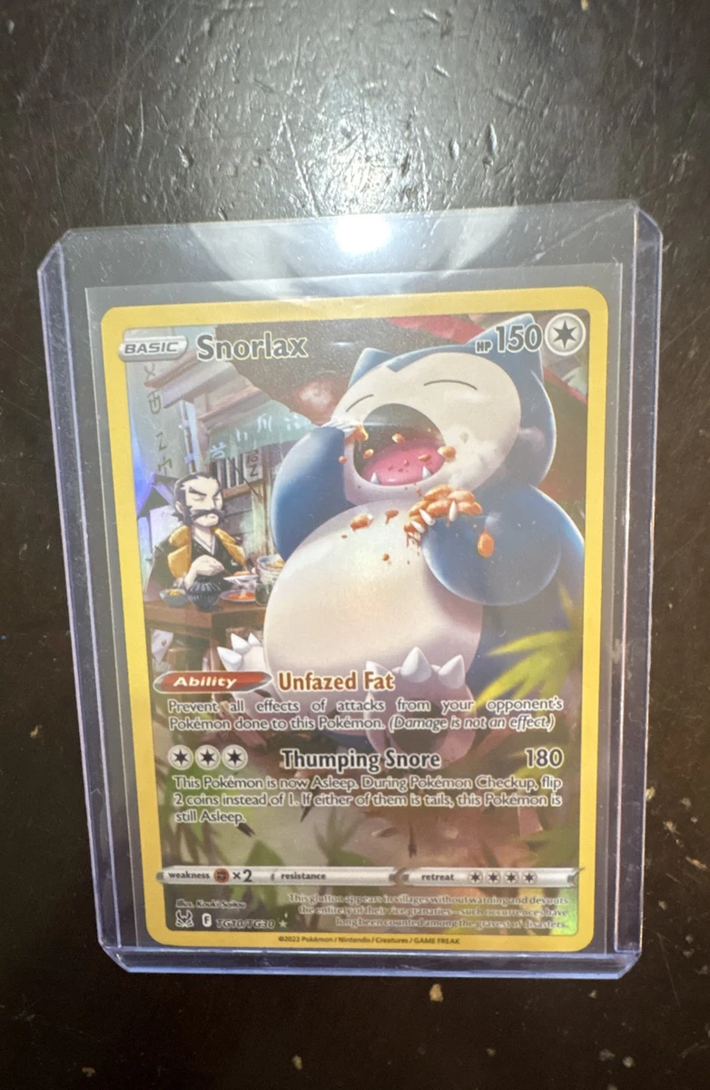Pokémon – Snorlax TG10/TG30 – Origen Perdido – Tarjeta Holográfica De La Galería De Entrenadores