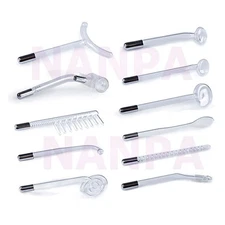 Electrode Glass Wand Violet / Orange Ray Facial Care For High Frequency Machine