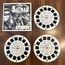 VIEW-MASTER 3D Batman "The Purr-fect Crime" 3 Reel Set With Booklet B492