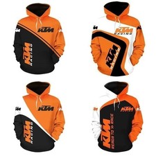 New Unisex KTM Motorcycle Racing 3D Hoodies Sweatshirt Pullover Top Jumper Coat