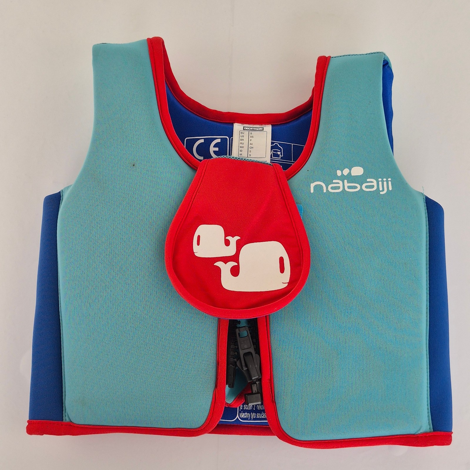 NABAIJI Chaleco Flotador Niños Pequeño Azul Rojo Natación Flotabilidad Ayuda