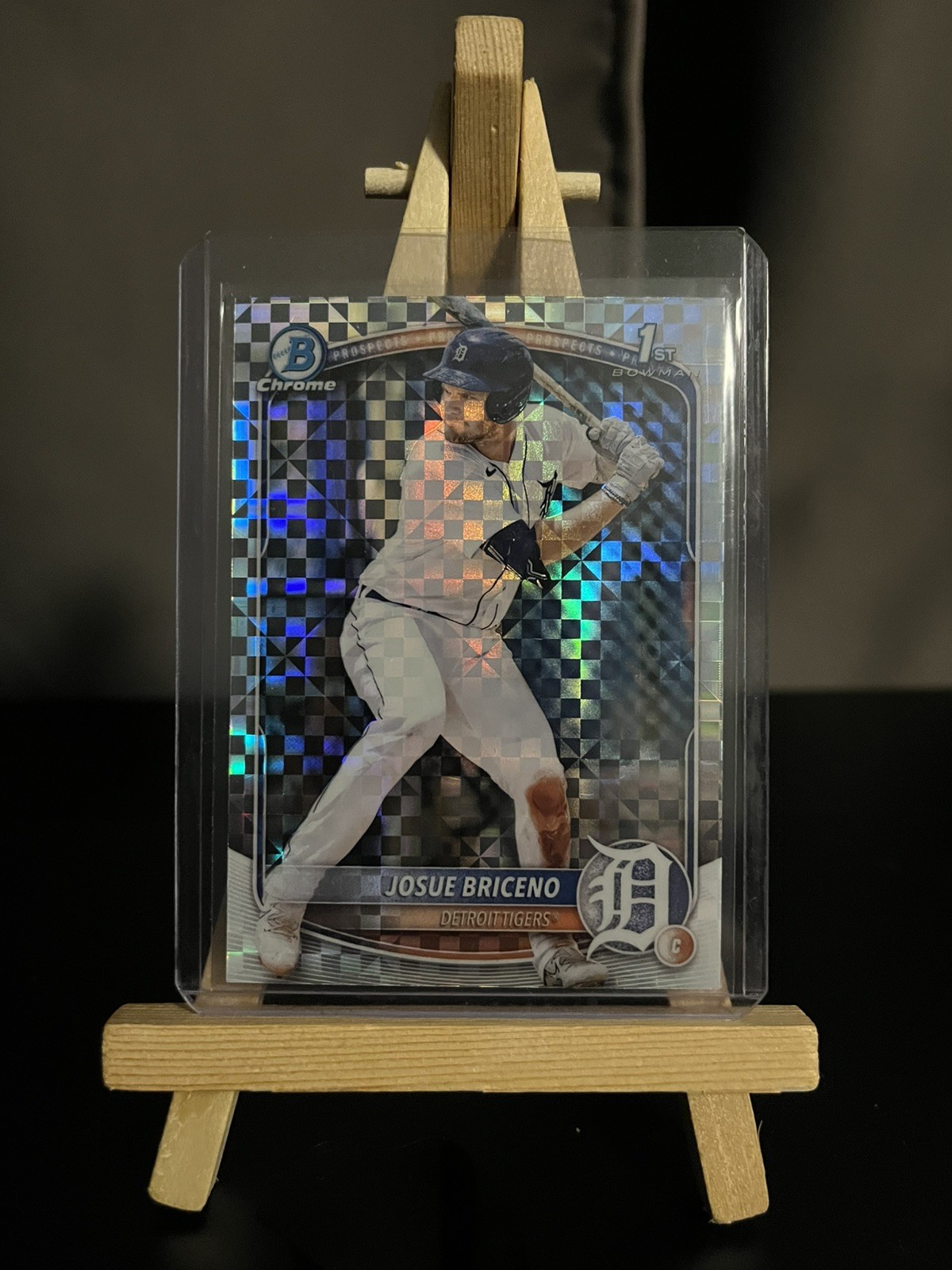 JOSUE BRICENO 2025 BOWMAN CHROME 1ST X-FRACTOR REFRACTOR TIGERS