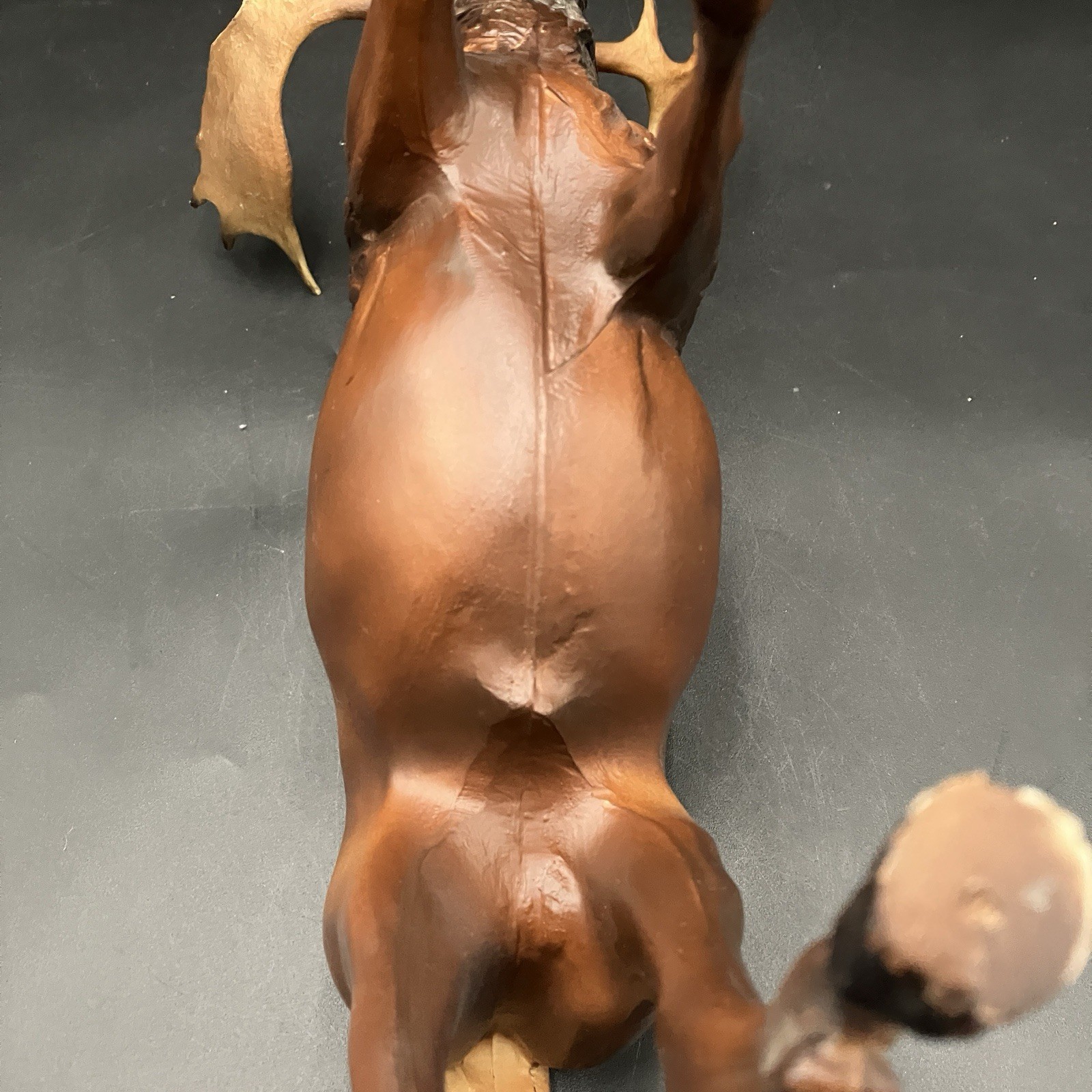 Vintage Breyer Bull Moose #79 12” Wildlife Model 1970s–80s Broken Antler Read