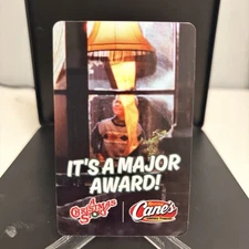 Raising Cane's A Christmas Story Its A Major Award 2025 Collectible Gift Card