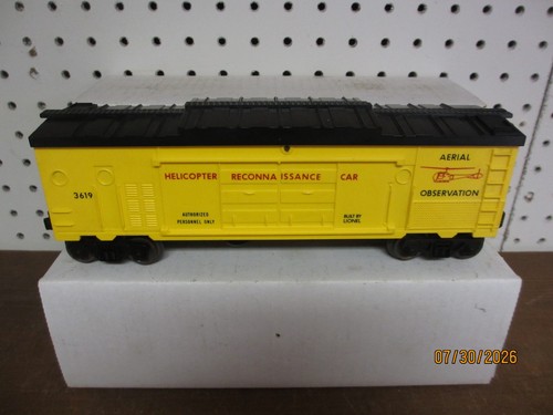Coche de caja de reconocimiento helicóptero Lionel 3619 | Condition: Used