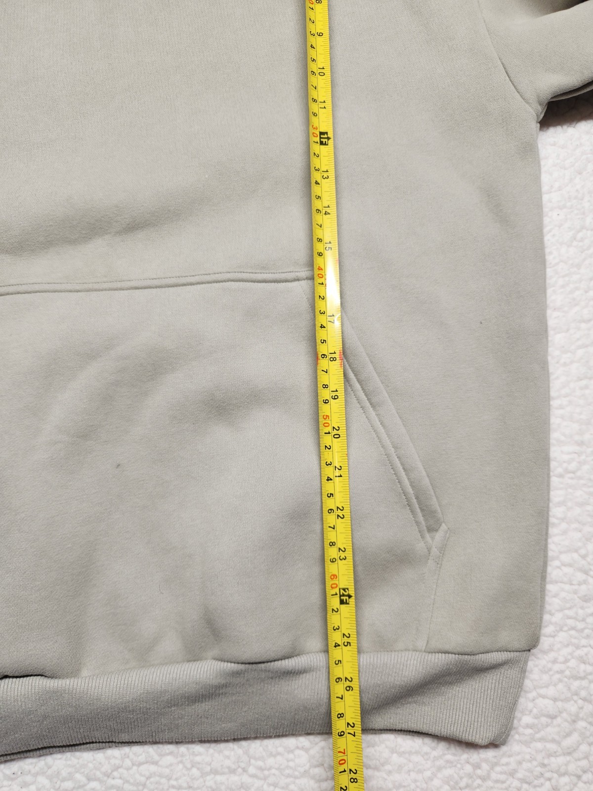 COMFRT Hoodie Men’s M Beige Pullover Utility Sleeve Pocket Casual Streetwear