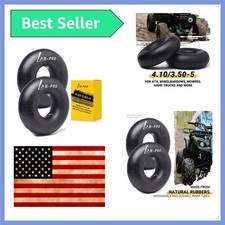 Heavy Duty Replacement Inner Tubes 4.10/3.50-5 with Puncture Protection - 2 Pack