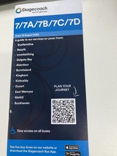 Stagecoach East Scotland/Fife Route 7/7A/7B/7C/7D timetable August 2025