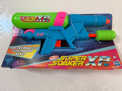 NERF Super Soaker XP35 Water Blaster Air Pressurized Continuous Blast Hasbro NEW
