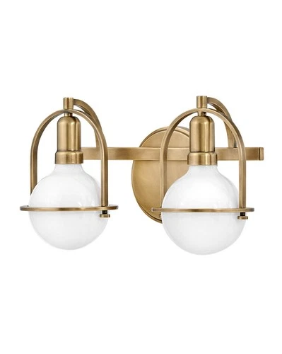 Hinkley Lighting 53772 Somerset 2 Light 16"W Bathroom Vanity - Black - Picture 2 of 9