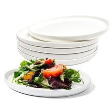  Salad Plate, Set of White Plates, Dessert, Salad, Appetizer Plate, 8 Inch 6