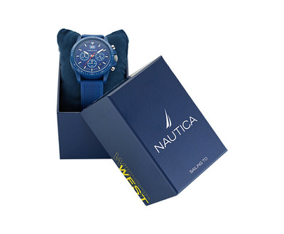 Nautica Orologio Uomo NAPNOF3S7 - Cronografo Eco-Friendly Con Materiali Di Origine Biologica - Design Sportivo Ed Elegante