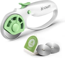 XINART 45mm Rotary Cutter for Fabric Safety Lock Ergonomic Classic Comfort Loop