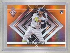 Edgar Quero 2025 Topps Transcendent Orange Icons Chrome Image Variation RC /25