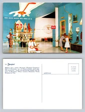 Monsanto Hall of Chemistry Disneyland Postcard Vintage View of Exhibits