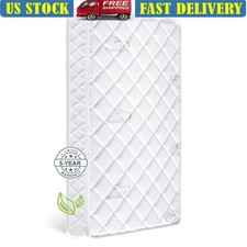 Premium Dual-Sided Crib Toddler Mattress,100 Knitted Fabric, Soft Crib Mattress