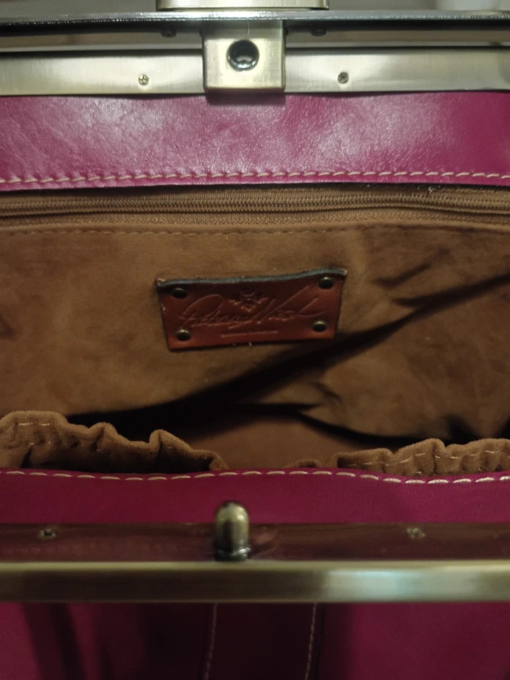 全新 PATRICIA NASH 手提包/钱包 复古风格,正宗意大利皮革 — 第 2/4 张图片