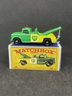 Lesney Matchbox 13 Custom Reverse Color BP Wreck Truck Restored With Repro Box.
