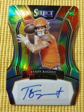 2023 Tyson Bagent Select Tie-Dye Prizm Auto Die Cut /25