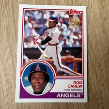 2018 Topps Rod Carew 1983 35th Anniversary Los Angeles Angels #T83-15