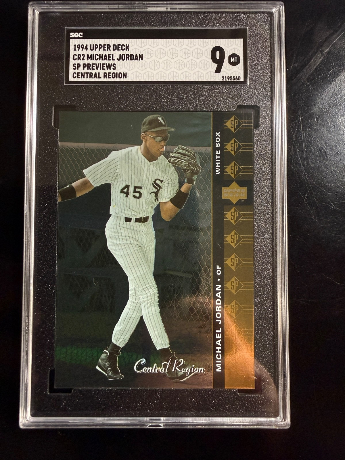 1994 Upper Deck Michael Jordan #CR2 SP Previews Central Region SGC 9