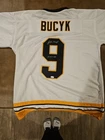 Autographed /Signed Johnny Bucyk Boston Hockey Jersey JSA Autenicatied