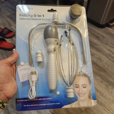 Felicity 5-in-1 Vibrating Massage System USB Rechargeable for Head Body