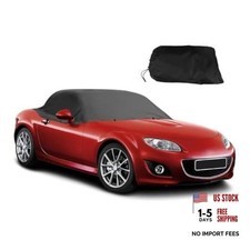 420D Black Half Car Cover Top Roof Protector All Weather Car Covers Outdoor