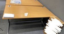 Wooden Office Desk New / Unused With Cable Management 200cm Solid Quality Wood