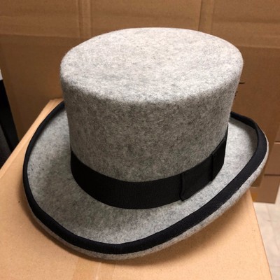 boys grey top hat