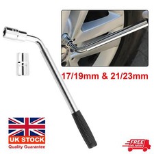 UK Telescopic Wheel Brace Wrench Car Van Socket Tyre Nut 17 19 21 23mm