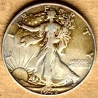 1946P Walking Liberty Half Dollar 90% Silver Coin Fine-Very Fine Toned?