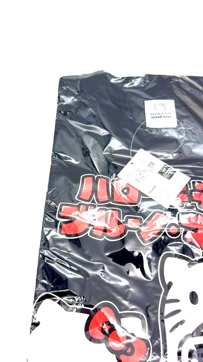 BRUNO MARS x HELLO KITTY Collaboration Goods T-shirt Black L-XL