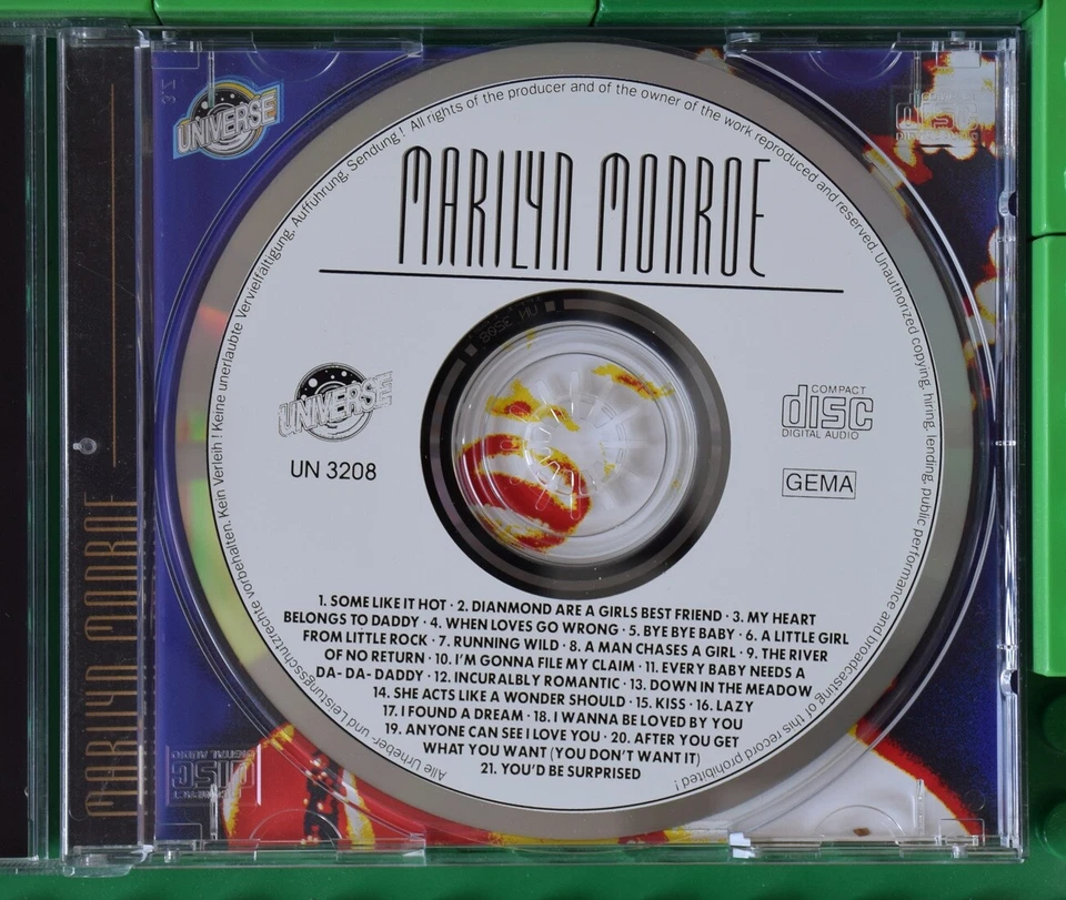 Marilyn Monroe - Original Artists Original Recordings - Universe - CD - Bild 3 von 4