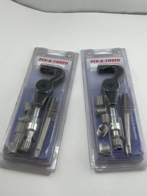 (QTY 2) Alcoa Fix-A-Thred Thread Repair Thread Size M11-1.5 2-Way Tool, Tap, Bit