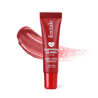 Foxtale Brightening SPF30 Lip Balm with Peptides, Vitamin C & Hyaluronic  Acid | | eBay