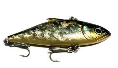 Megabass Lipless Bait FS Wobbler, Lipless Crankbait, Kunstköder 8cm Fast Sinking