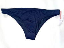 ROXY Women's XL Navy Blue Swim Surf Beach Bikini Bottom Moderate Coverage New