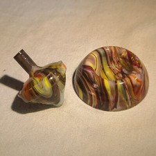 ANDY DAVIS, Glass Art Spinning Top Base, Indian Summer Run , 230G