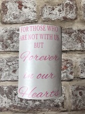 for those who are not with us memory Wedding vinyl sticker in pink