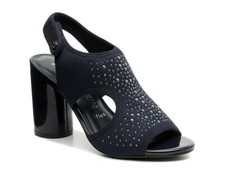 NEW ANNE KLEIN Flex Blue Fabric Comfort Memory Foam Sandal Shoes