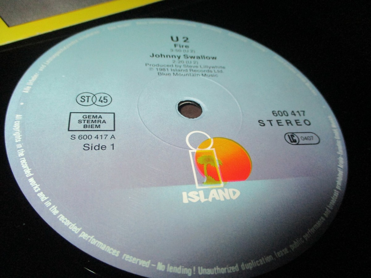 1981 U2 Fire + 3 R.O.K. German 12