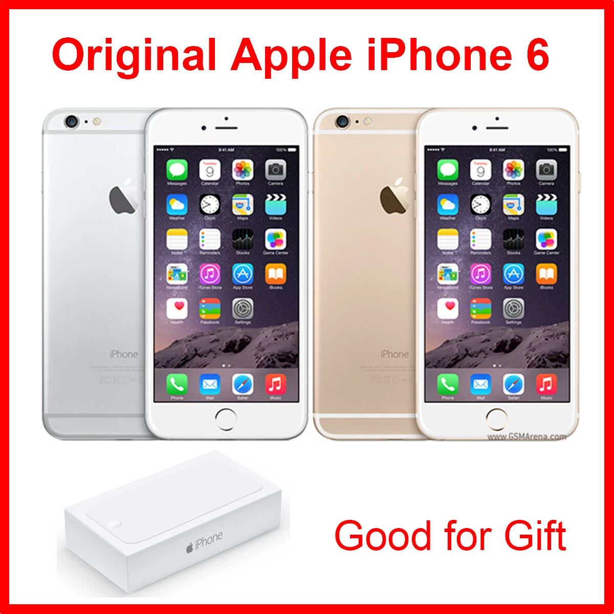 venstre Vedrørende svømme Apple iPhone 6 16GB 32GB 64GB 128GB Space Gray Silver Gold Unlocked Sim  Free | eBay