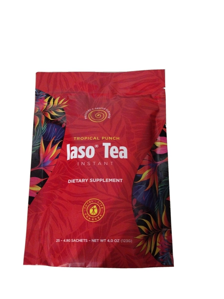 Thé Instantané Iaso Tea - Saveur Fruits Tropicaux - 25 Sachets - Gestion Du Poids