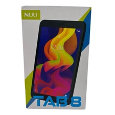 NUU Tab 8 Android Tablet 8" Display 32GB Quad Core Wi-Fi & Cellular Lock  4G